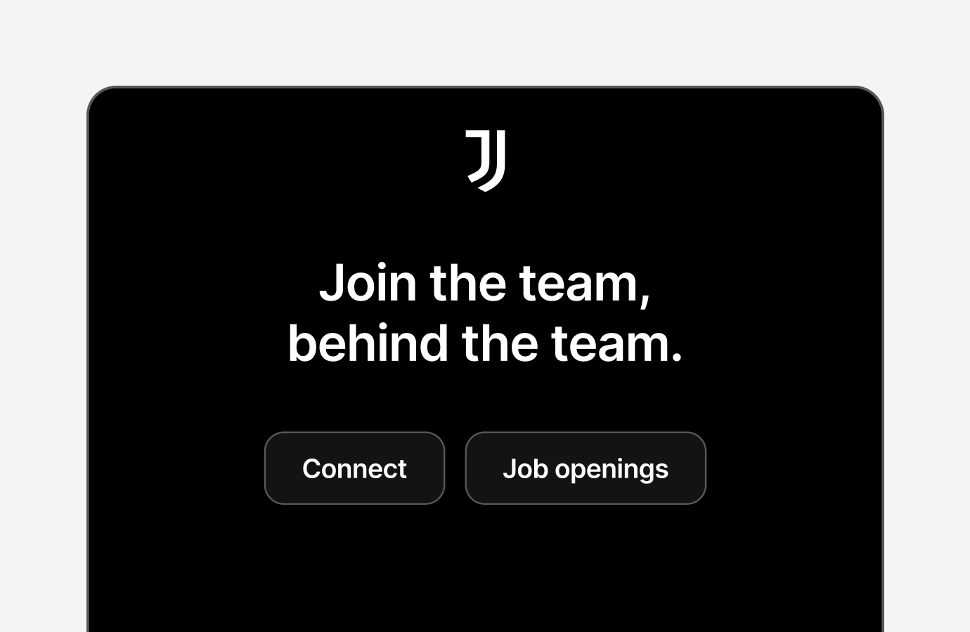 Juventus career site built with Teamtailor