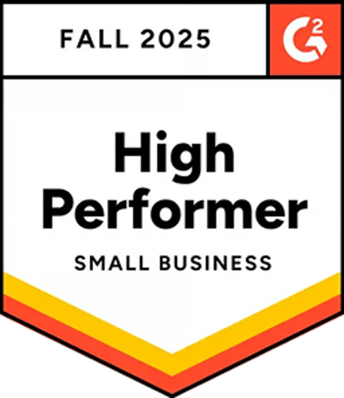 G2 High Performer, Small Business, Fall 2025