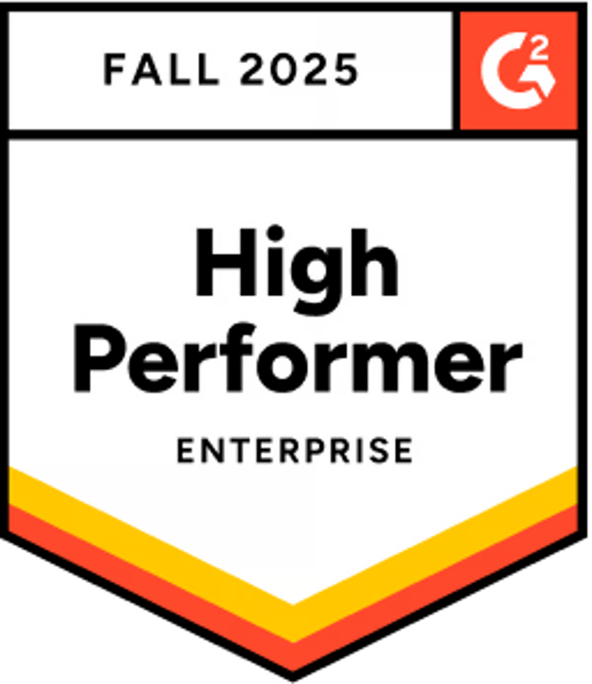 G2 High Performer, Enterprise, Fall 2025