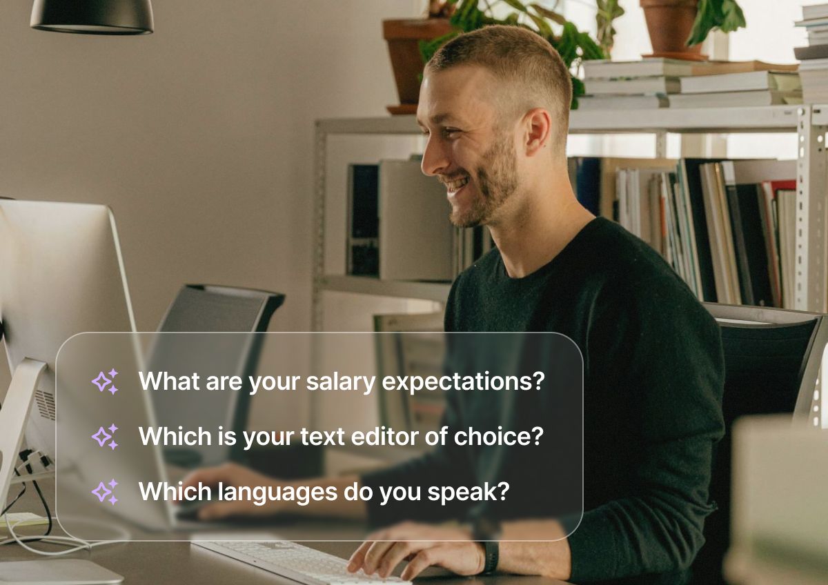 Inbox view showing Co-pilot smart suggestions for a candidate profile.
