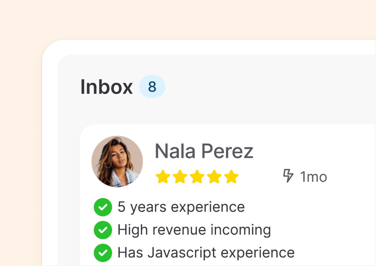 Resume summary added by Co-pilot in the candidate profile.
